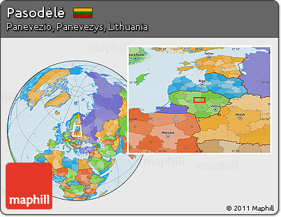 Political Location Map of Pasodėlė
