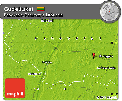 Physical Map of Gudeliukai