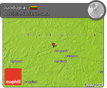 Physical Map of Juodupiai