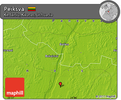 Physical Map of Peiksva