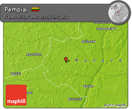 Physical Map of Pempiai