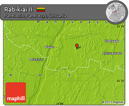 Physical Map of Rabikiai II