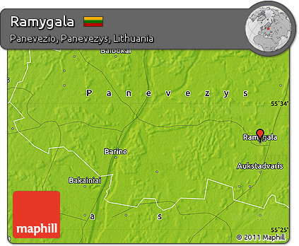 Physical Map of Ramygala