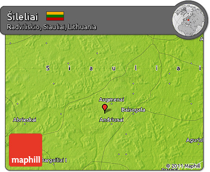 Physical Map of Šileliai