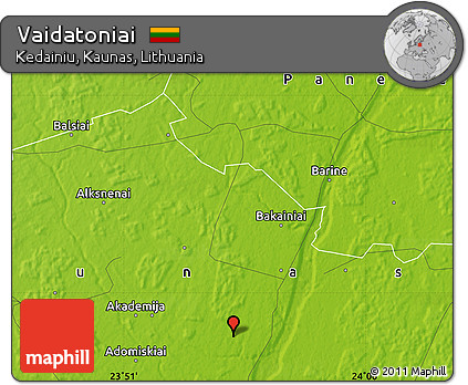 Physical Map of Vaidatoniai