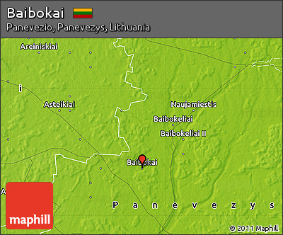 Physical Map of Baibokai