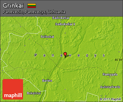 Physical Map of Grinkai