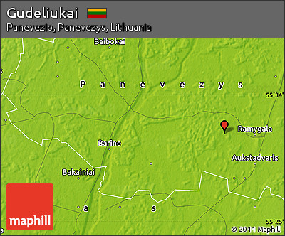 Physical Map of Gudeliukai