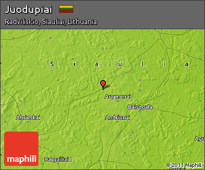 Physical Map of Juodupiai