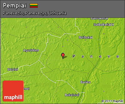 Physical Map of Pempiai