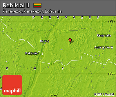 Physical Map of Rabikiai II