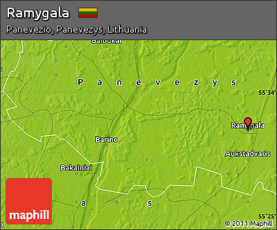 Physical Map of Ramygala