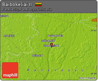 Physical Map of Baibokėliai II