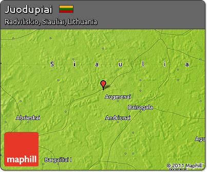 Physical Map of Juodupiai