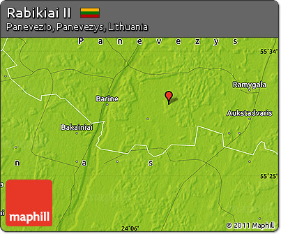 Physical Map of Rabikiai II