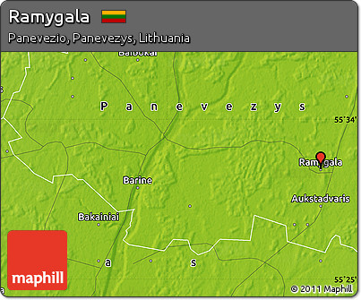 Physical Map of Ramygala