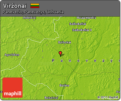 Physical Map of Viržonai