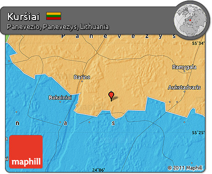 Political Map of Kuršiai