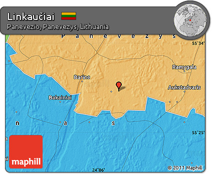 Political Map of Linkaučiai