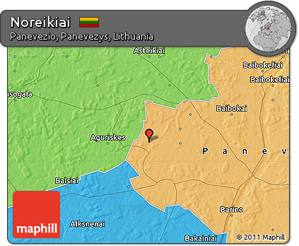 Political Map of Noreikiai