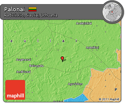 Political Map of Palonai