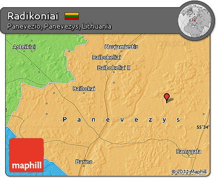 Political Map of Radikoniai