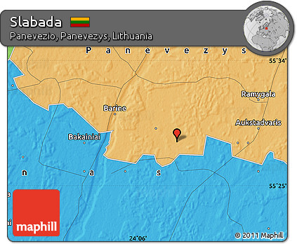 Political Map of Slabada