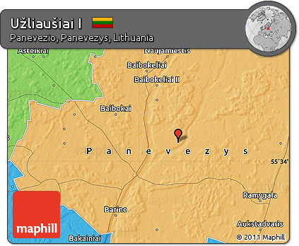 Political Map of Užliaušiai I