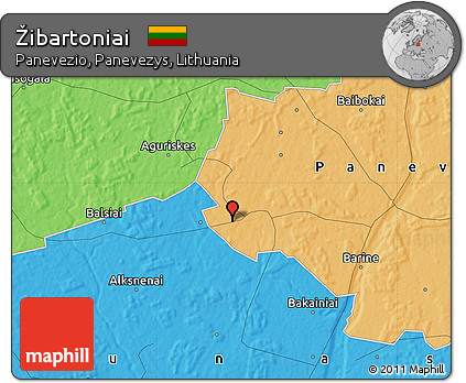 Political Map of Žibartoniai