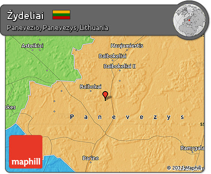 Political Map of Žydeliai