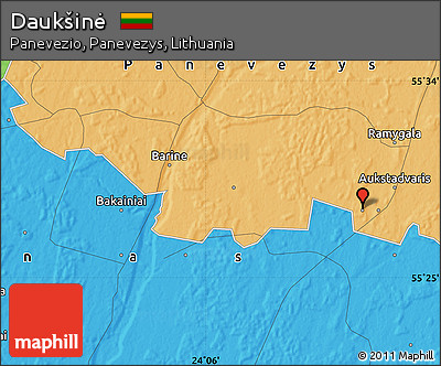 Political Map of Daukšinė