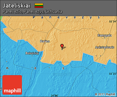 Political Map of Jateliškiai