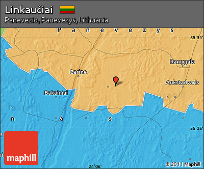 Political Map of Linkaučiai