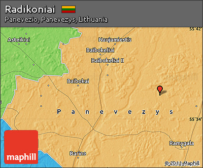 Political Map of Radikoniai