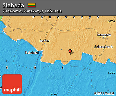 Political Map of Slabada