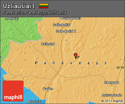 Political Map of Užliaušiai I
