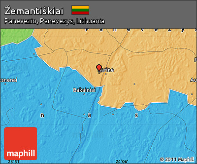 Political Map of Žemantiškiai