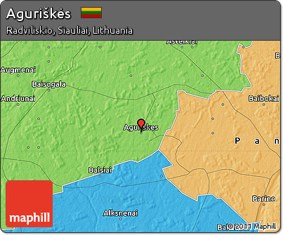 Political Map of Aguriškės