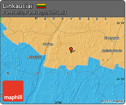 Political Map of Linkaučiai