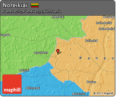 Political Map of Noreikiai