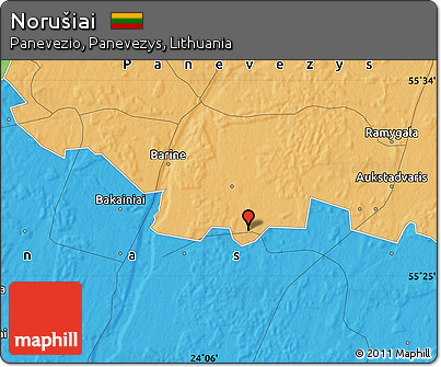 Political Map of Norušiai