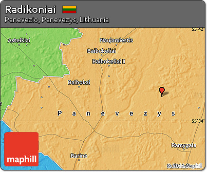 Political Map of Radikoniai