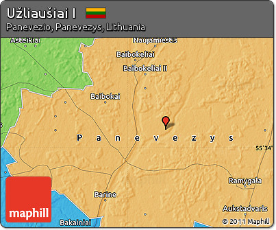 Political Map of Užliaušiai I