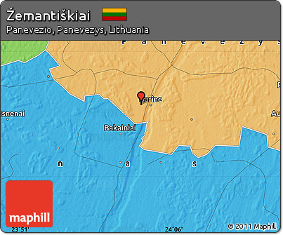 Political Map of Žemantiškiai
