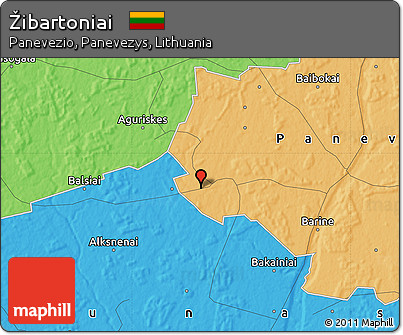 Political Map of Žibartoniai
