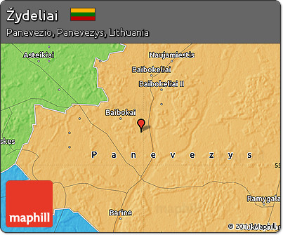 Political Map of Žydeliai