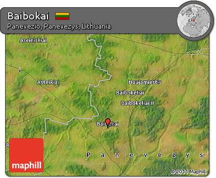 Satellite Map of Baibokai