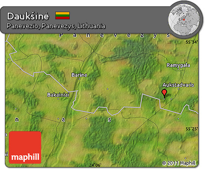 Satellite Map of Daukšinė