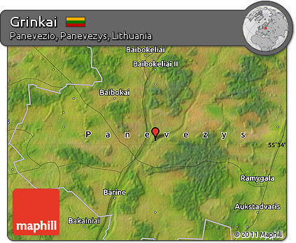 Satellite Map of Grinkai