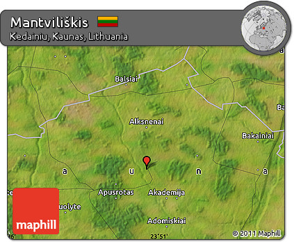 Satellite Map of Mantviliškis